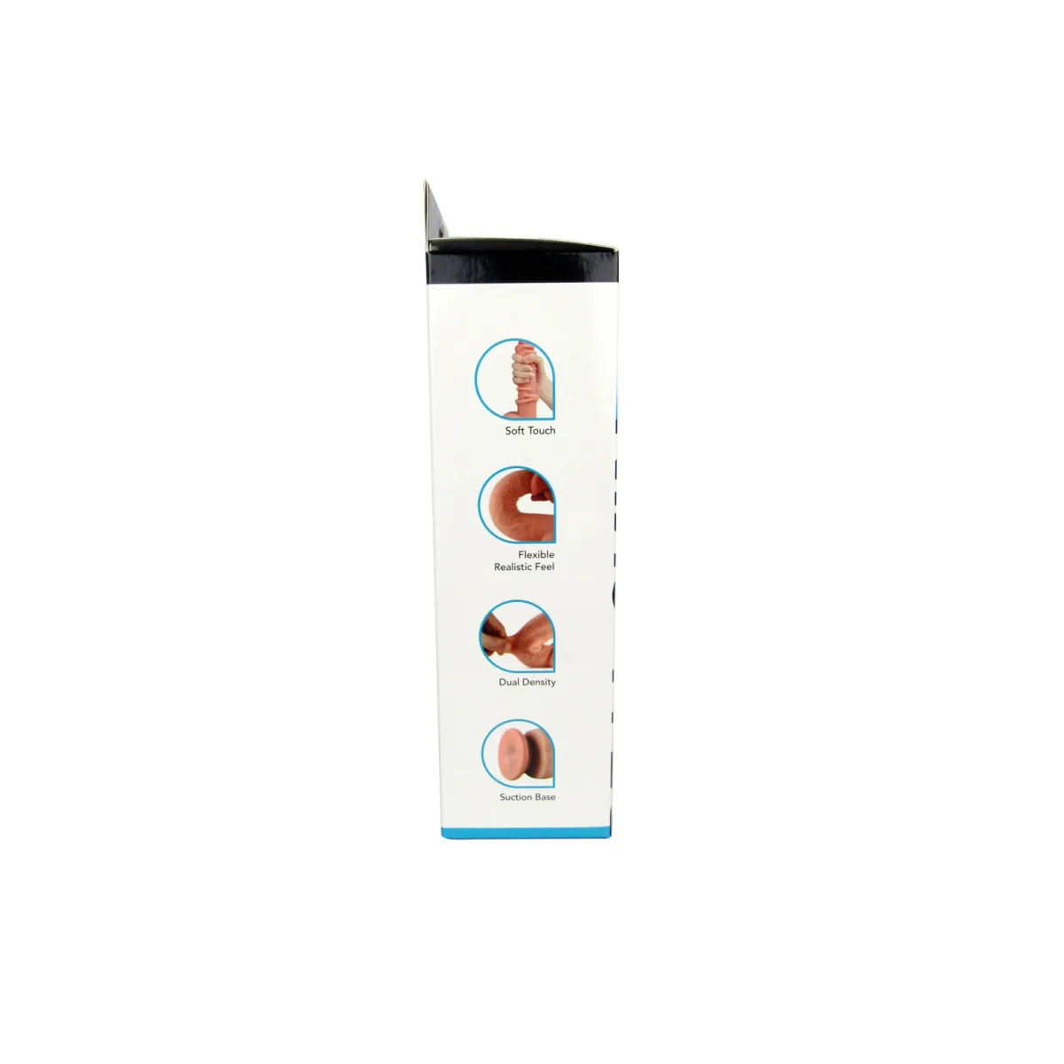 Get Lucky Real Skin 9" Dual Layer Dildo Beige - view 2