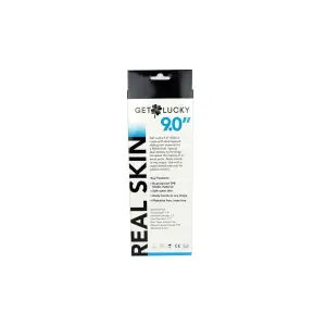 Get Lucky Real Skin 9" Dual Layer Dildo Beige - view 4