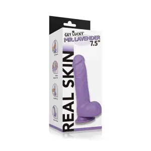 Get Lucky Real Skin Mr. 7.5 Inch Dual-Layer Dildo 37 Get Lucky Real Skin Mr. Lavender 7.5" Dual Layer Dildo - view 3