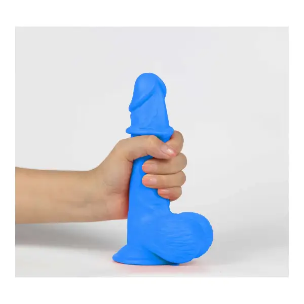Get Lucky Real Skin Mr. 7.5 Inch Dual-Layer Dildo 1 Get Lucky Real Skin Mr. Navy 7.5" Dual Layer Dildo - view 2