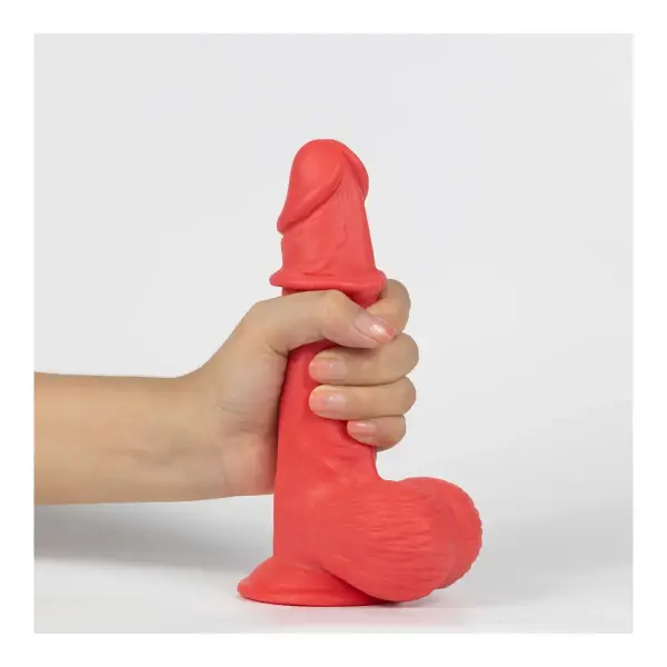 Get Lucky Real Skin Mr. 7.5 Inch Dual-Layer Dildo 7 Get Lucky Real Skin Mr. Ruby 7.5" Dual Layer Dildo - view 2