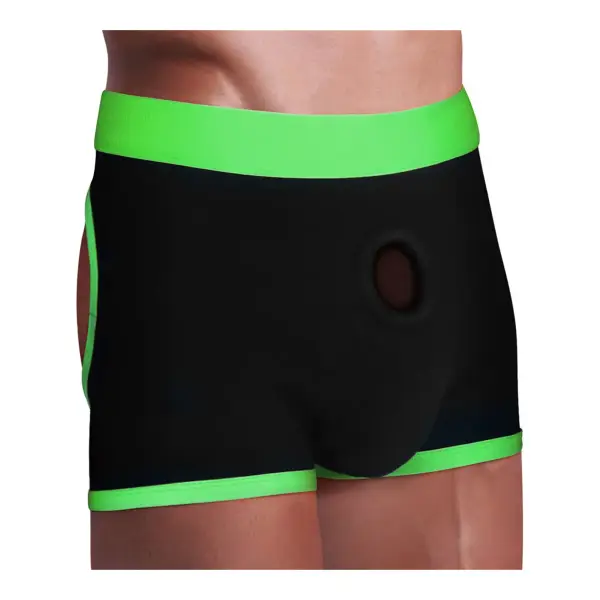 Get Lucky Strap-on Black/green Boxers - Xs/s mens lingerie - alternate product image