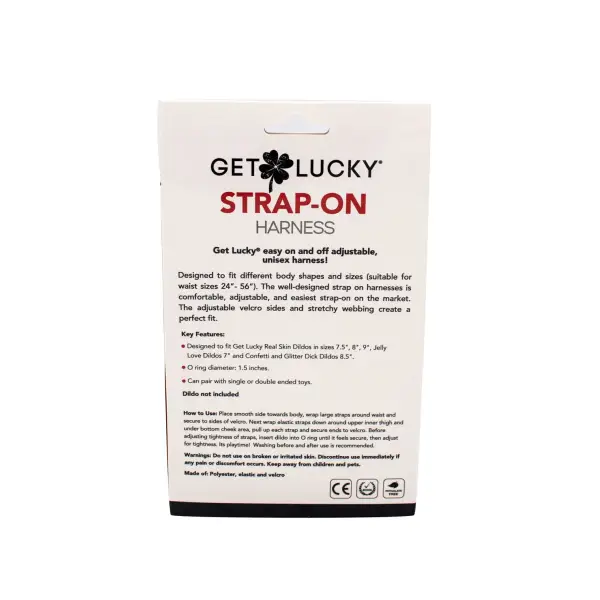 Get Lucky Strap-on Harness - Black - strap on dildo harness - product image 3