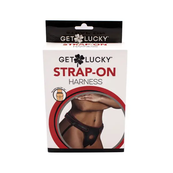 Get Lucky Strap-on Harness - Black - strap on dildo harness - product image 4