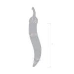 Glas Naturals Chili Pepper Dildo glass pepper dildo - main product image