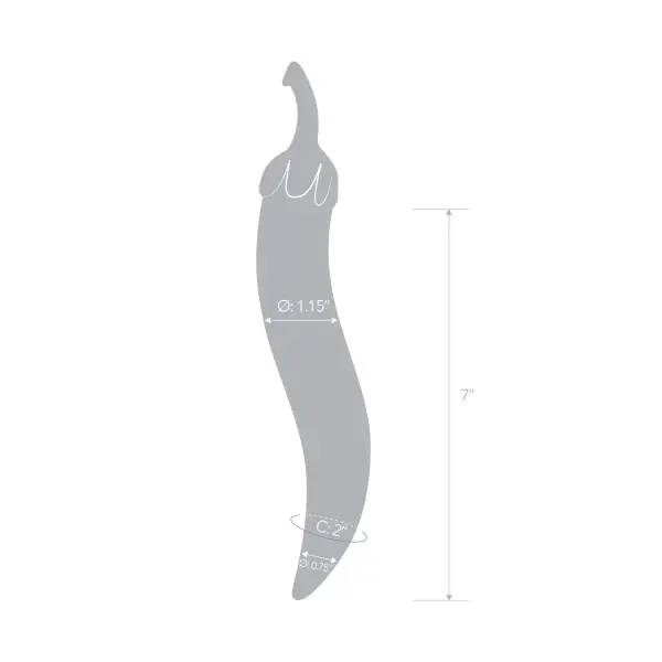 Glas Naturals Chili Pepper Dildo glass pepper dildo - main product image Glas Naturals Chili Pepper Dildo glass pepper dildo - main product image