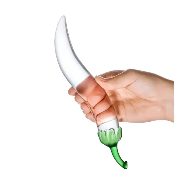 Glas Naturals Chili Pepper Dildo 3 Glas Naturals Chili Pepper Dildo glass pepper dildo - retail packaging
