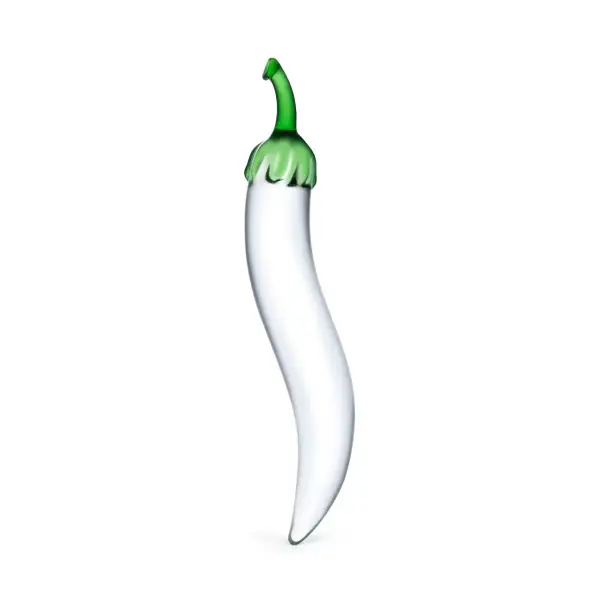 Glas Naturals Chili Pepper Dildo 5 Glas Naturals Chili Pepper Dildo glass pepper dildo - alternate view 6