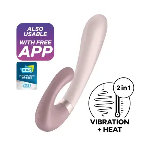 Heat Wave - Mauve - app controlled vibrator - product image 3