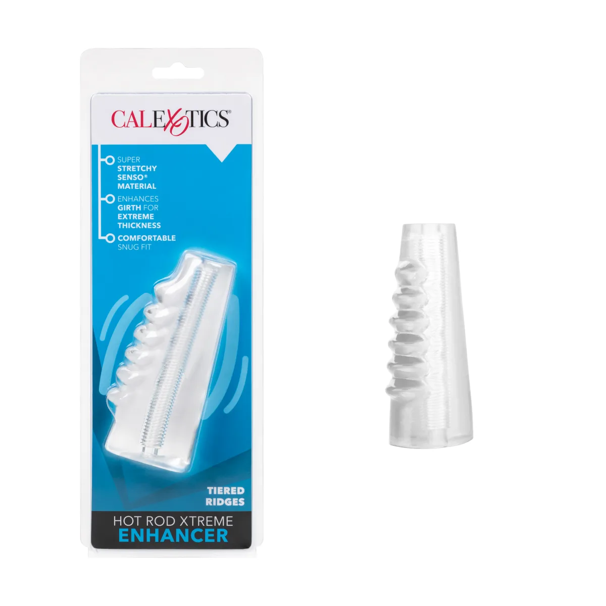 Hot Rod Xtreme Enhancer - Clear male masturbator sleeve - alternate angle