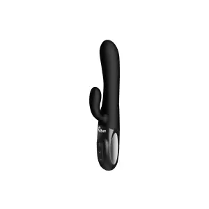 Hypnotic Clit Teaser and Thrusting Rabbit - Black – thrusting rabbit vibrator – view 5