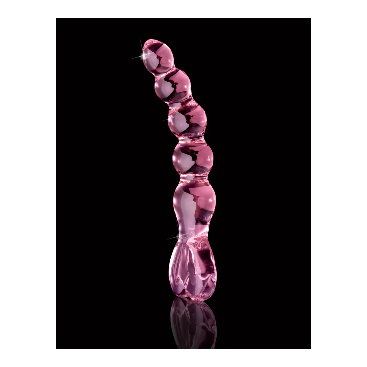 Icicles No. 43 - Pink glass anal dildo - main product image