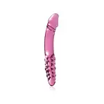 Icicles No. 57 - Pink double ended glass dildo - main product image