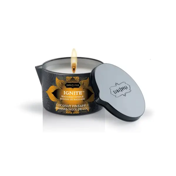 Ignite Coconut Pineapple Massage Candle - 6 Oz packaging or alternate view 2