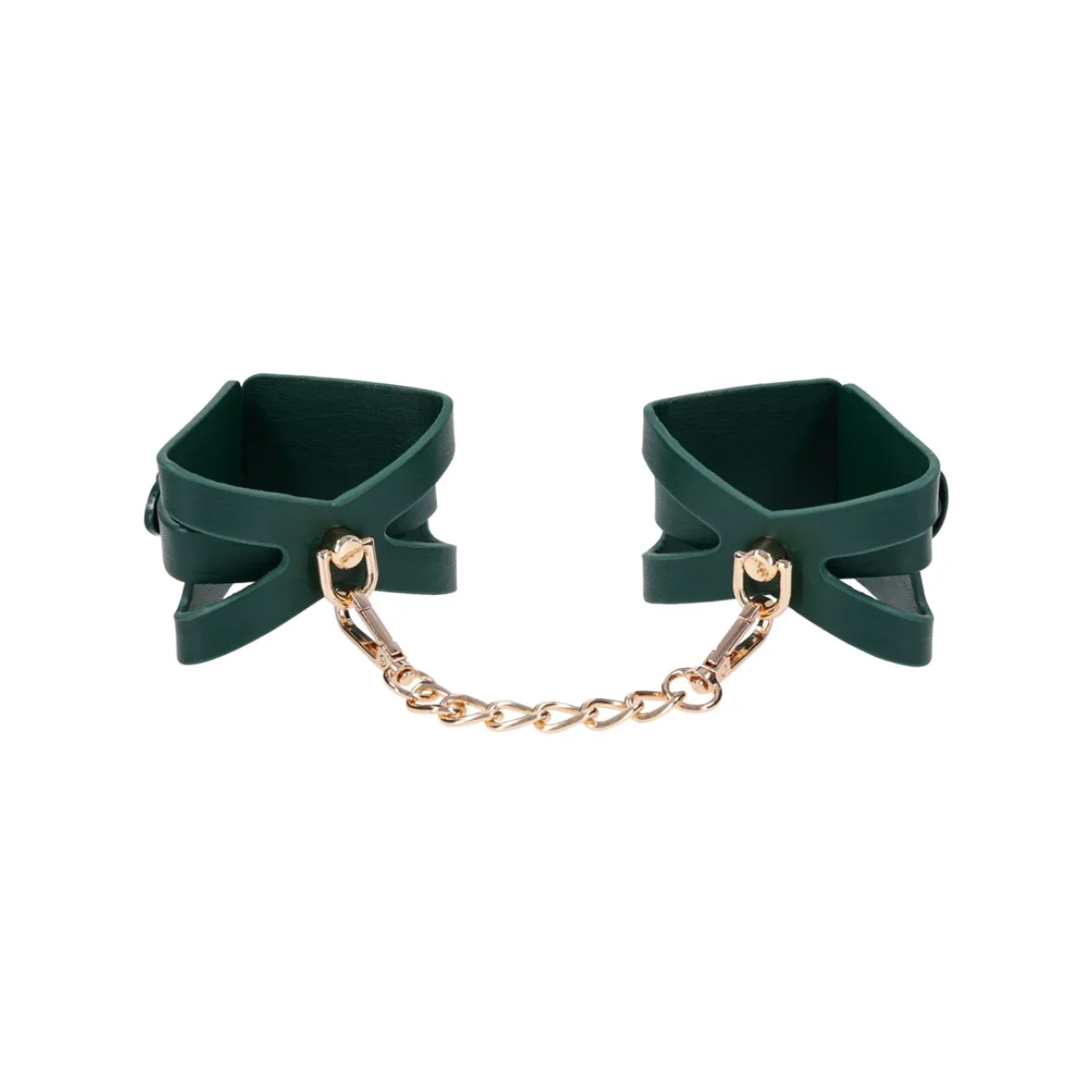 Indica Cutout Cuffs - Green cuffs / restraints - alternate product angle