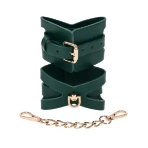 Indica Cutout Cuffs - Green 5 Indica Cutout Cuffs - Green cuffs / restraints - product detail