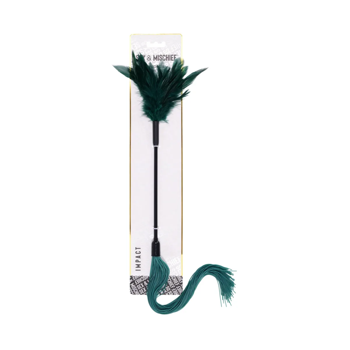 Indica Feather Tickler - Green feather tickler - product detail