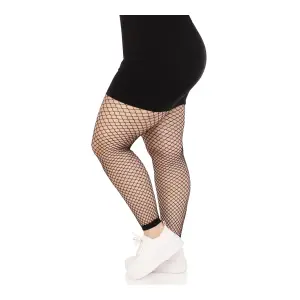 Industrial Net Footless Tights 19 Industrial Net Footless Tights - 1x/2x - Black sexy lingerie - product image 3