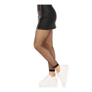 Industrial Net Footless Tights 13 Industrial Net Footless Tights - One Size - Black sexy lingerie - product image 3