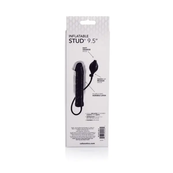 Inflatable Stud - 9.5 in inflatable dildo - alternate product angle