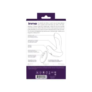 Inme Rechargeable Dual Vibe With Remote - Purple - view 2