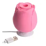 Inmi - Bloomgasm Wild Rose 10x Suction - Pink nipple sex toys for women - main product image