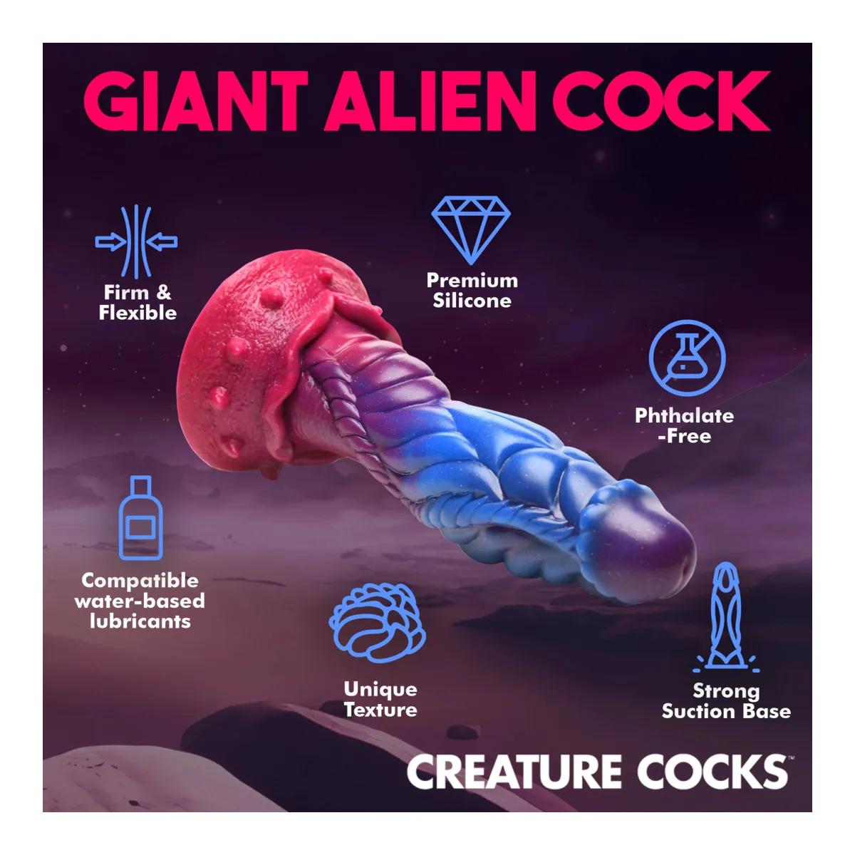 Intruder Alien Silicone Dildo - view 2