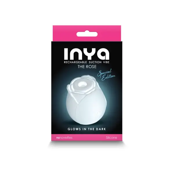 Inya - the Rose - Glow in the Dark - White - vibrators - product image 3