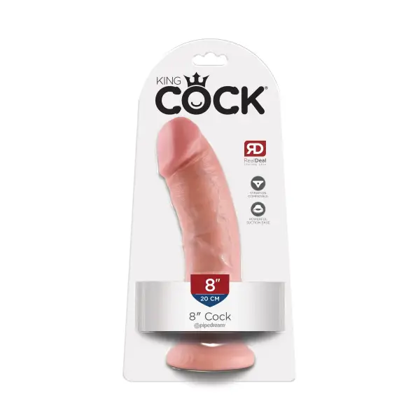 King Cock 8-in Cock - Flesh dildo with suction cup - alternate view 6