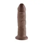 King Cock 9-in Cock - Brown 10 inch strap on dildo - main product image
