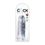 King Cock Clear 6 Inch Cock - harness compatible dildo - main product image