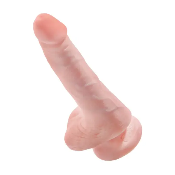 King Cock 6 in Cock With Balls - Light king cock 10 inch dildo - retail packaging
