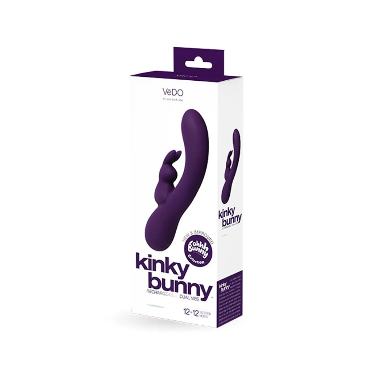 Kinky Bunny Plus Rechargeable Rabbit - Purple - view 1