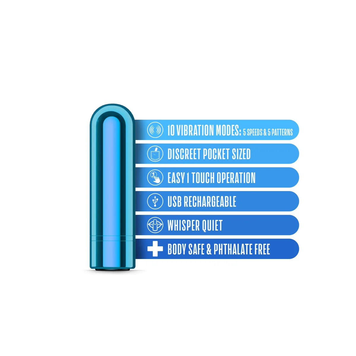 Kool Vibes - Rechargeable Mini Bullet - Blueberry - view 1