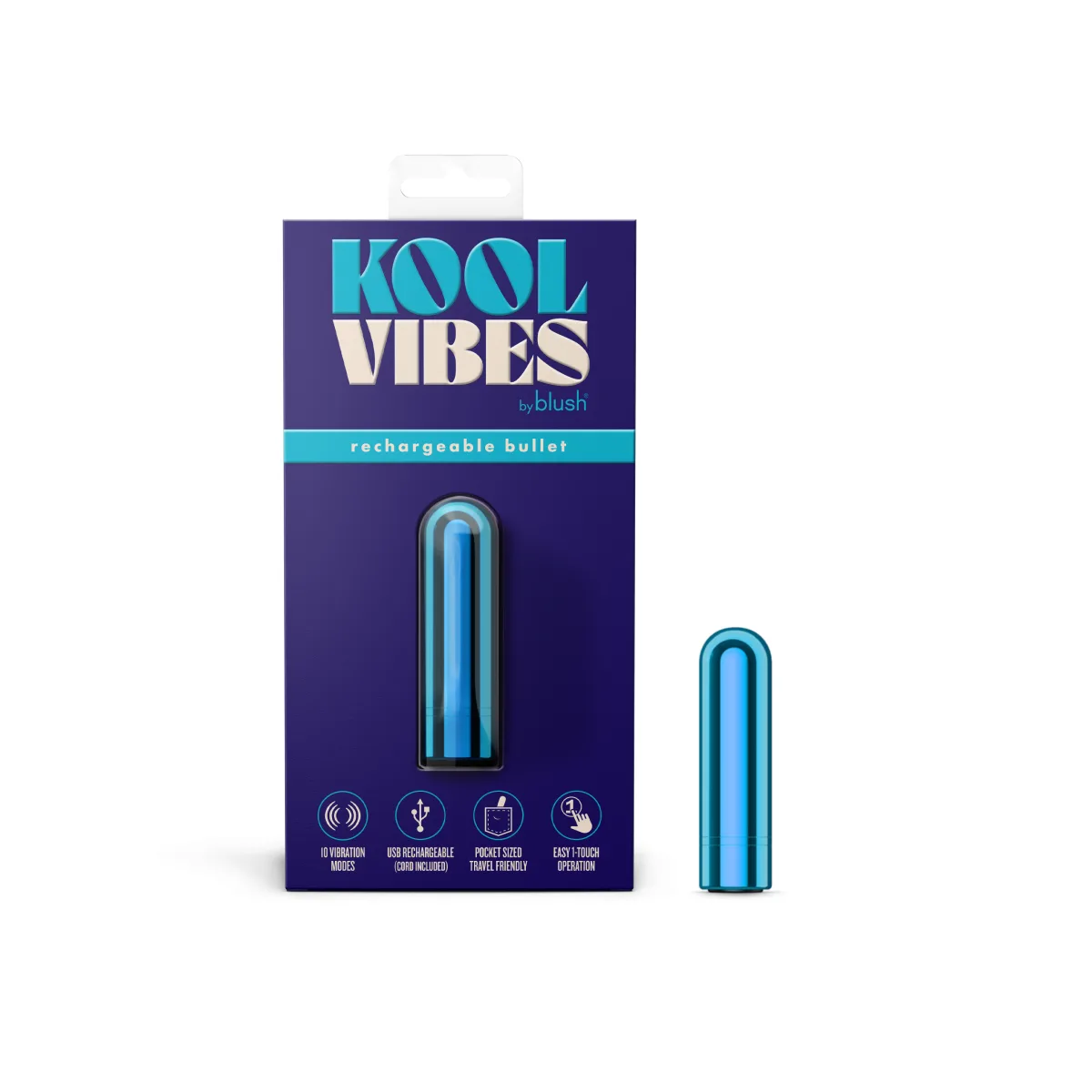 Kool Vibes - Rechargeable Mini Bullet - Blueberry - view 2