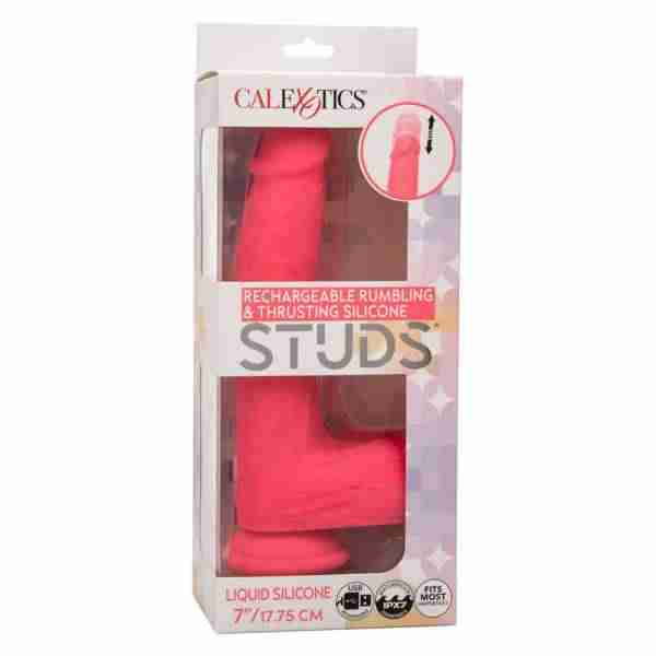 Rechargeable Rumbling and Thrusting Silicone Studs - Pink 1 Rechargeable Rumbling and Thrusting Silicone Studs - Pink - lJAcBtREteLhltQySpVZTCY1BQ2B7tci