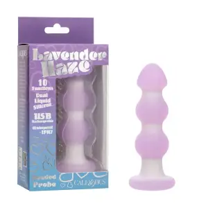Lavender Haze Beaded Probe lavender haze vibrating anal probe - packaging view