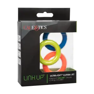 Link Up Ultra-Soft Climax Set stretchy cock ring - product detail