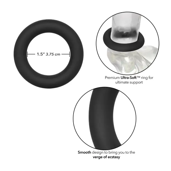 Link Up Ultra-Soft Verge - Black cock ring sex toy - packaging view