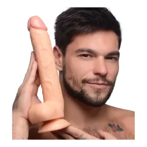 Long Logan 10 in Dildo With Balls - Light 11 Long Logan 10 in Dildo With Balls - Light huge dildo pegging - product detail