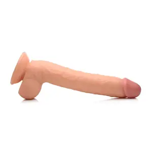 Long Logan 10 in Dildo With Balls - Light 15 Long Logan 10 in Dildo With Balls - Light huge dildo pegging - alternate view 7