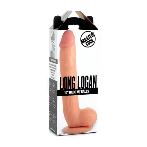 Long Logan 10 in Dildo With Balls - Light 17 Long Logan 10 in Dildo With Balls - Light huge dildo pegging - alternate view 9