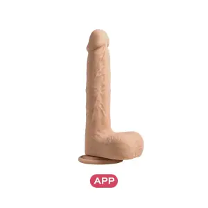 Luis-App Controlled 8.5" Real Thrusting Dildo With Clit Licker - dildos - product image 5