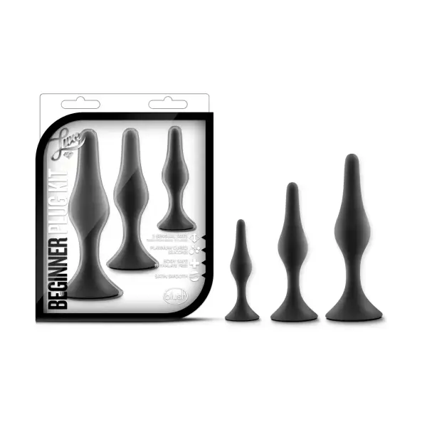 Luxe - Beginner Plug Kit - Black beginner butt plug - product image 3