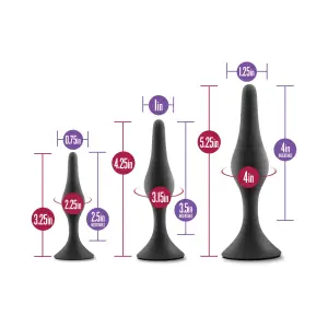 Luxe - Beginner Plug Kit - Black beginner butt plug - product image 5