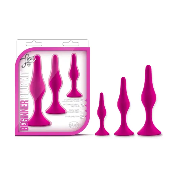 Luxe - Beginner Plug Kit - Pink beginner butt plug - product image 3