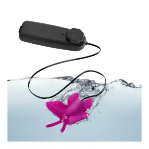 Luxe- Butterfly Teaser - Fuschia - remote controlled vibrators - product image 2
