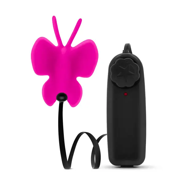 Luxe- Butterfly Teaser - Fuschia - remote controlled vibrators - product image 3
