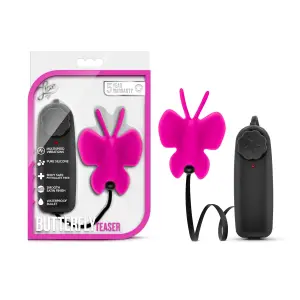 Luxe- Butterfly Teaser - Fuschia - remote controlled vibrators - product image 4
