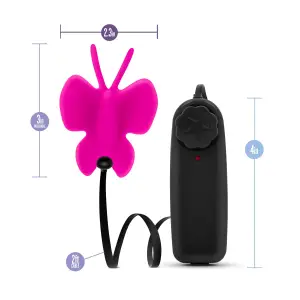 Luxe- Butterfly Teaser - Fuschia - remote controlled vibrators - product image 8